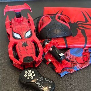 Marvel Spider-Man Red and Black Playset Box
